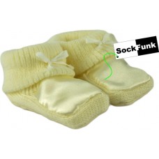 Yellow Baby Booties - Woolly/Silky - Unisex
